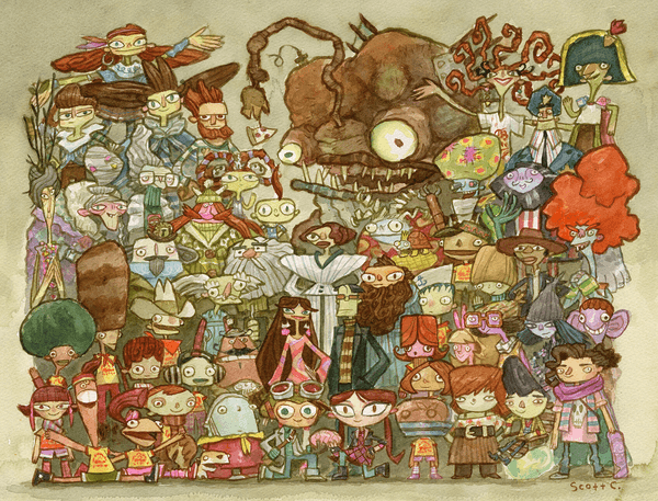 Psychonauts Family Portrait Print 14x18