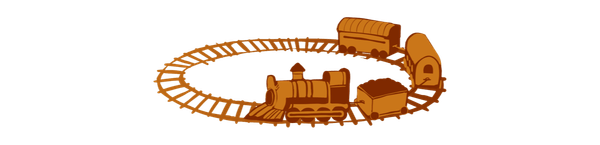 Christmas newsletter 2024 footer train
